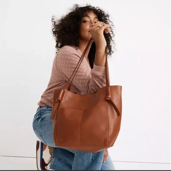 Madewell Knotted Leather Tote Bag